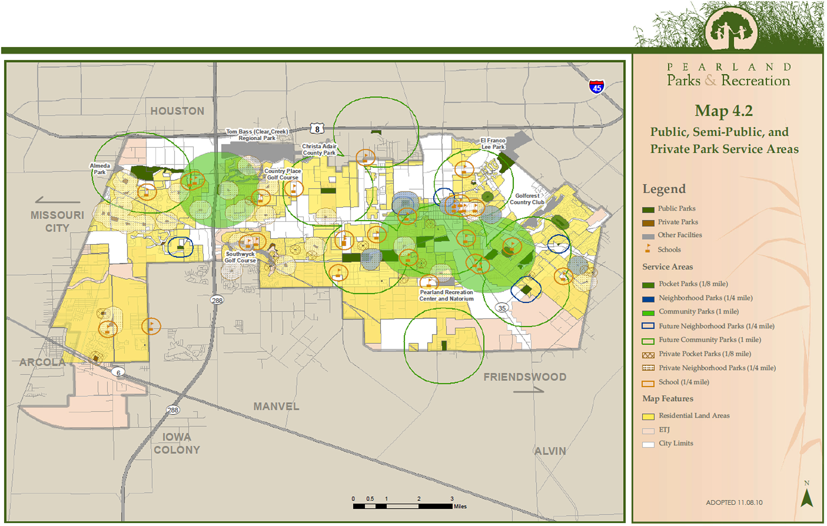 Parks and Recreation Master Plan Pearland, Texas